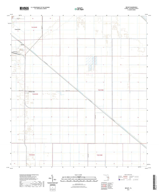 Bryant Florida US Topo Map Image