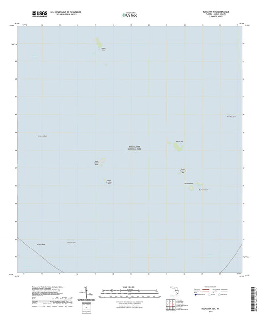 Buchanan Keys Florida US Topo Map Image