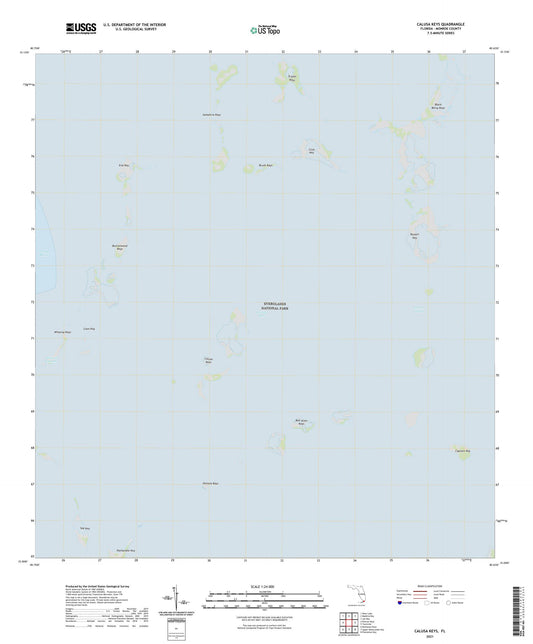 Calusa Keys Florida US Topo Map Image