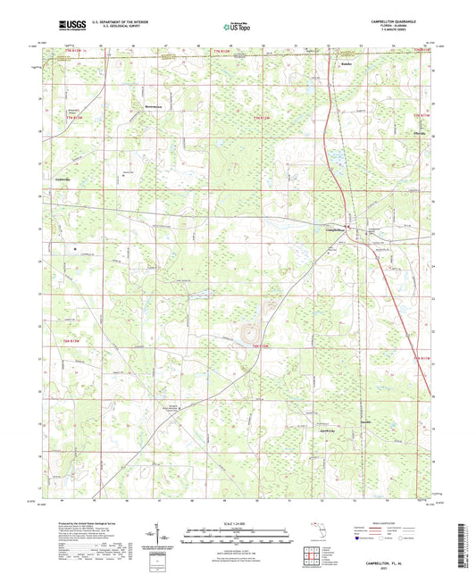 Campbellton Florida US Topo Map Image