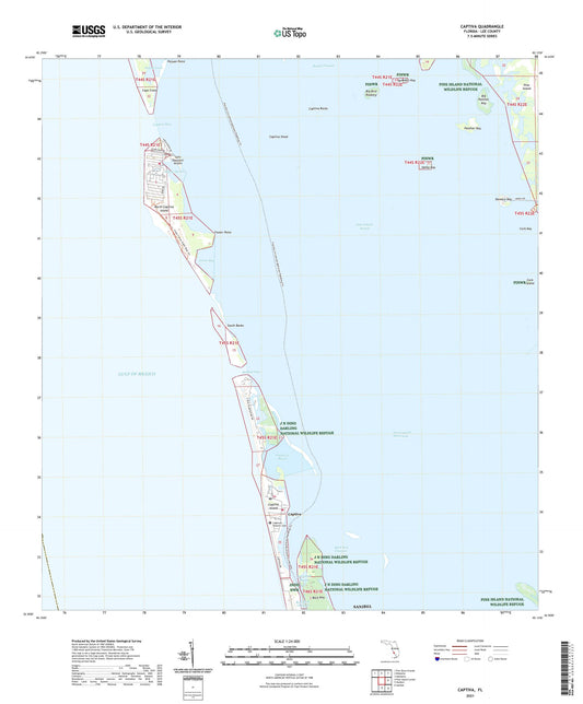 Captiva Florida US Topo Map Image