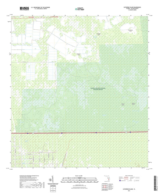 Catherine Island Florida US Topo Map Image
