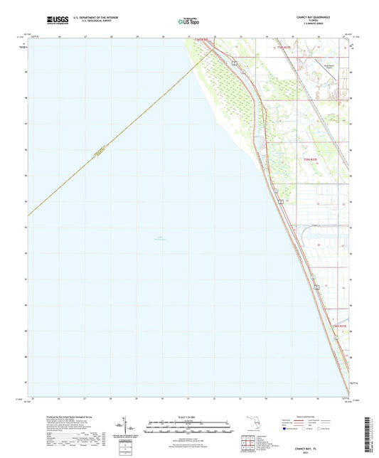 Chancy Bay Florida US Topo Map Image