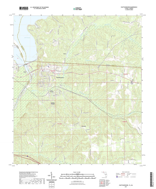 Chattahoochee Florida US Topo Map Image