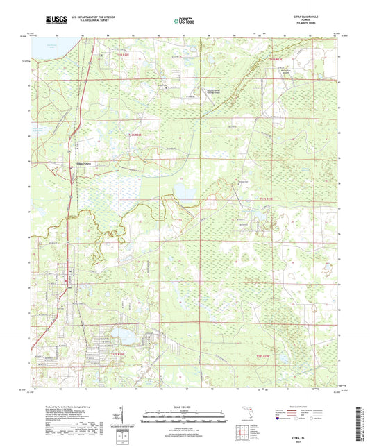 Citra Florida US Topo Map Image
