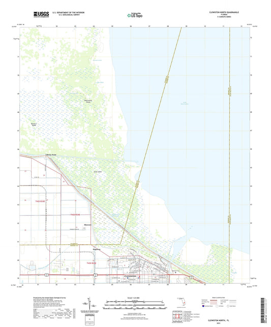 Clewiston North Florida US Topo Map Image