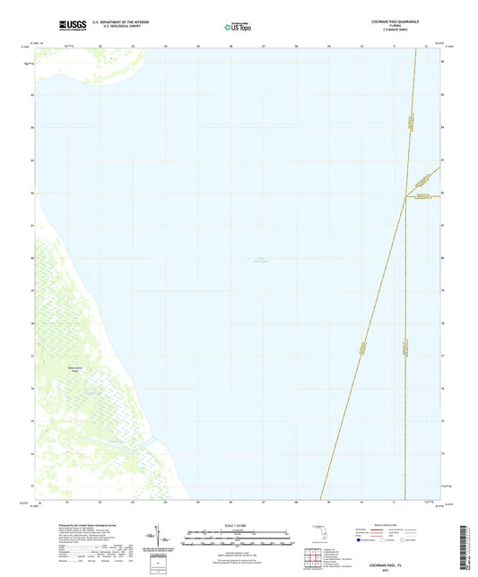 Cochrans Pass Florida US Topo Map Image