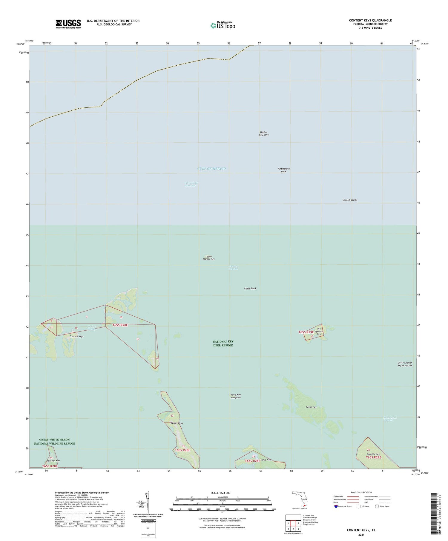 Content Keys Florida US Topo Map Image