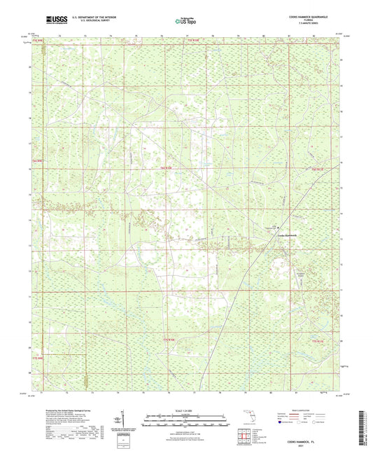 Cooks Hammock Florida US Topo Map Image