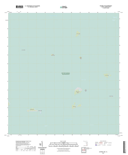 Cottrell Key Florida US Topo Map Image