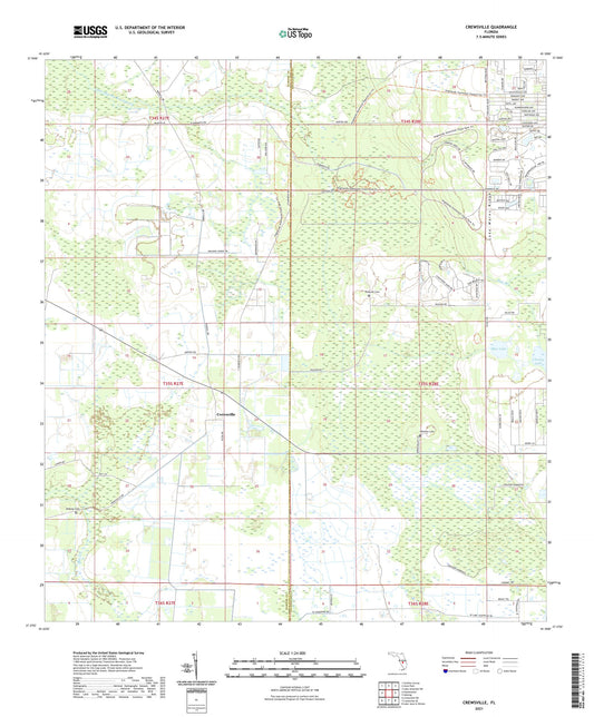 Crewsville Florida US Topo Map Image
