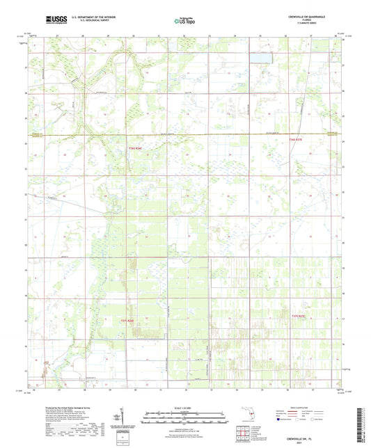 Crewsville SW Florida US Topo Map Image