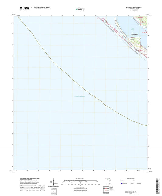 Crooked Island Florida US Topo Map Image