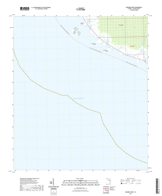 Crooked Point Florida US Topo Map Image