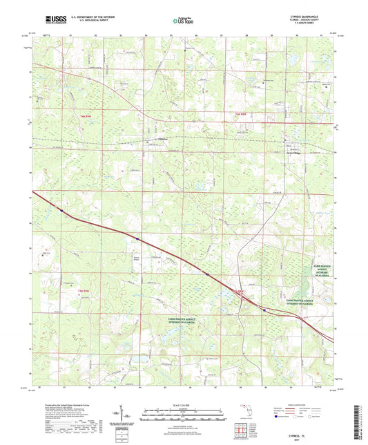 Cypress Florida US Topo Map Image