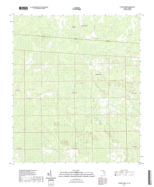 Cypress Creek Florida US Topo Map Image
