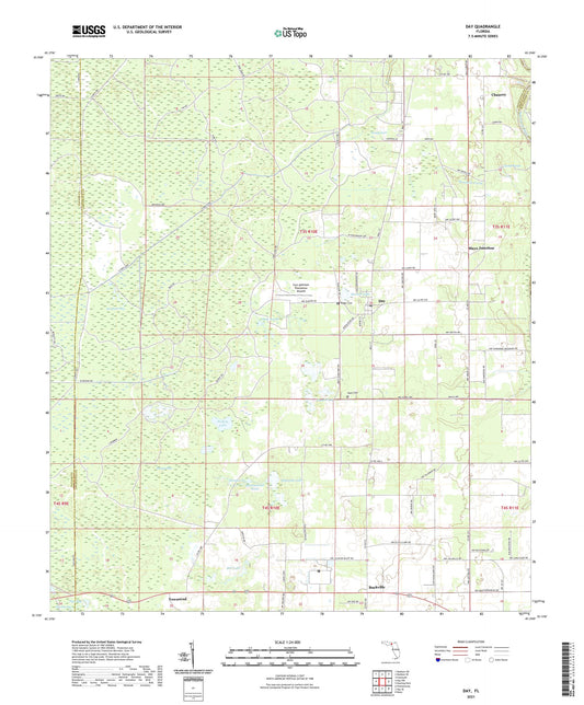 Day Florida US Topo Map Image