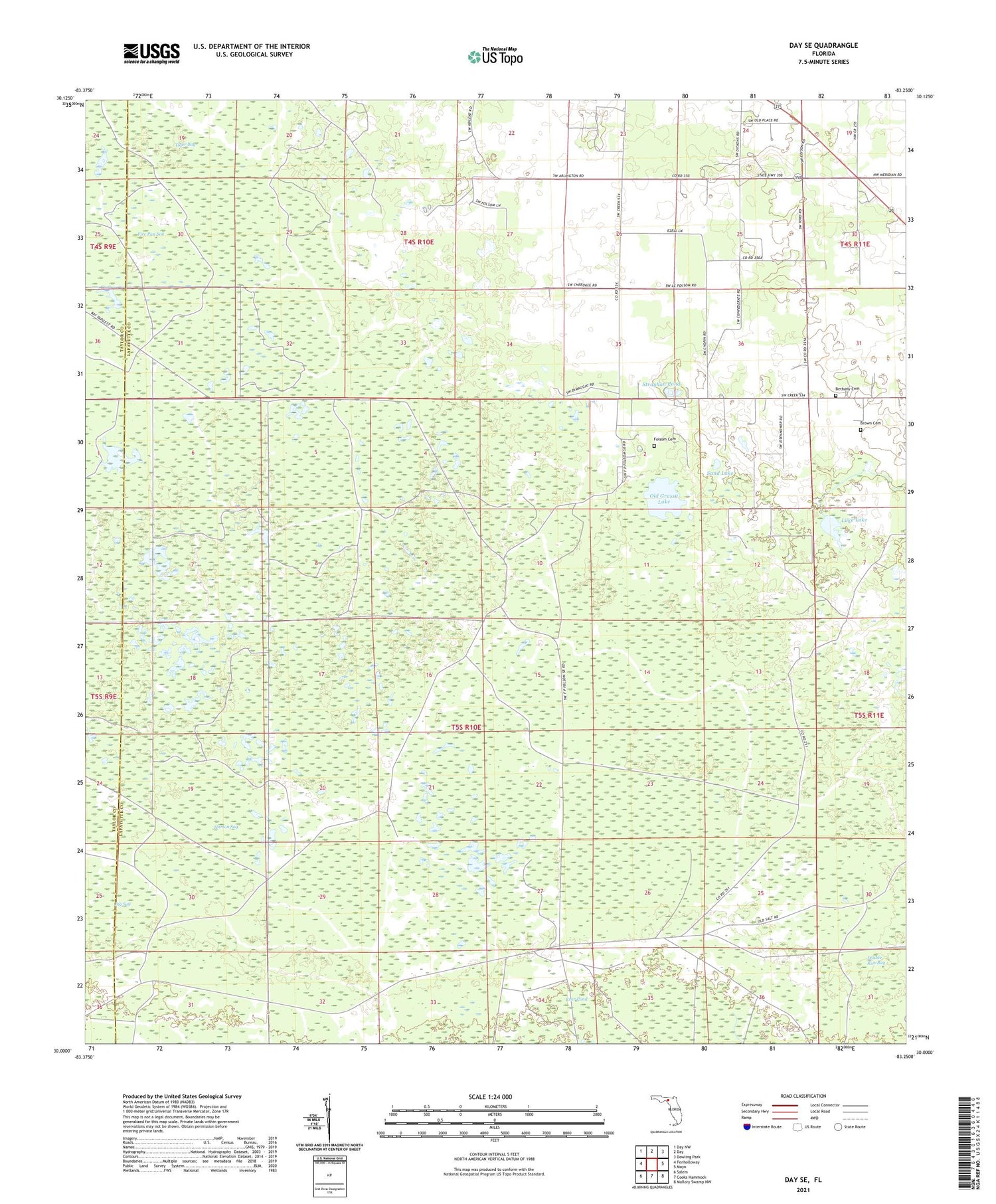 Day SE Florida US Topo Map Image