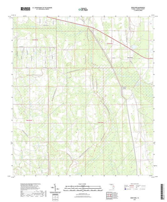 Deer Park Florida US Topo Map Image