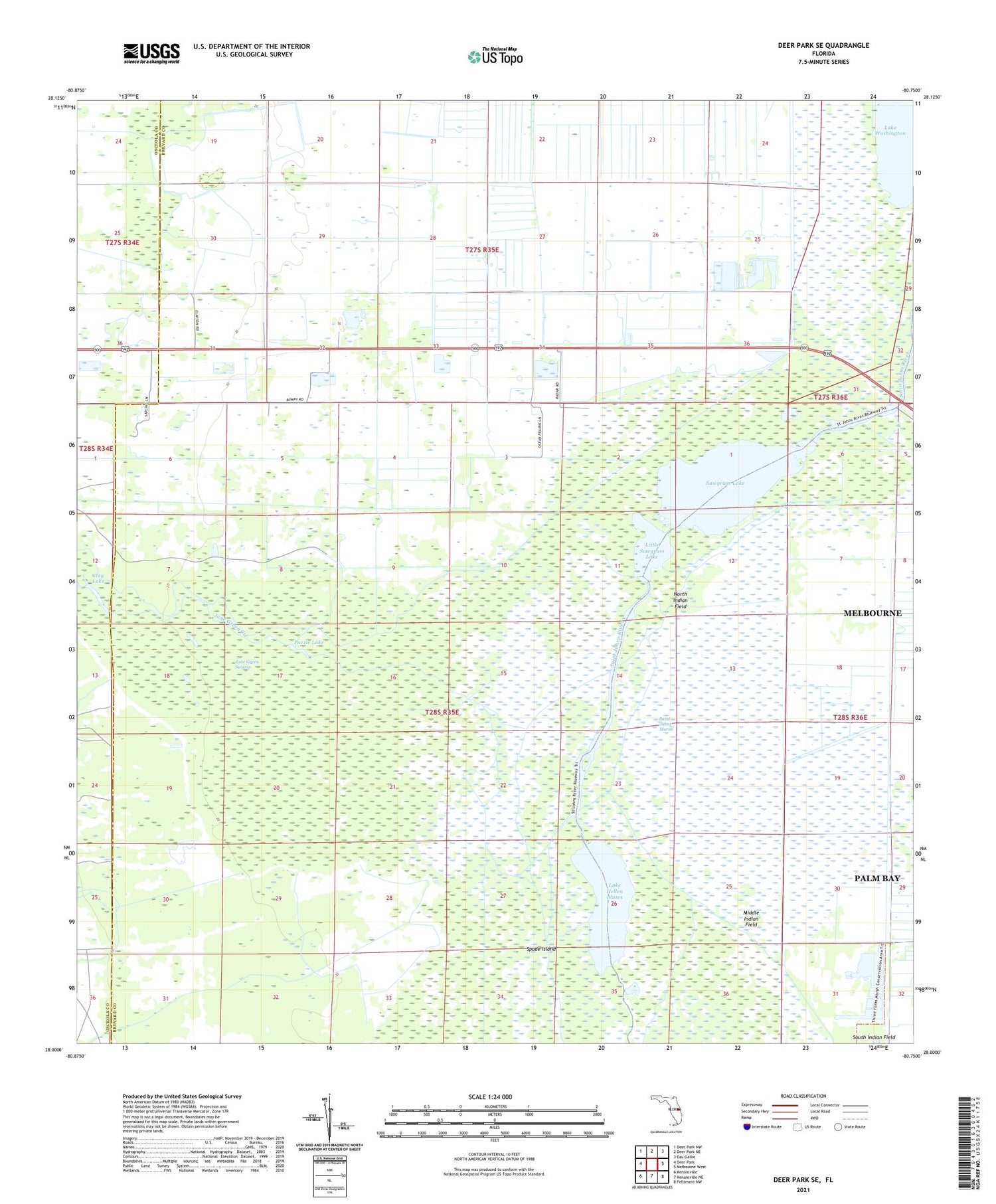 Deer Park SE Florida US Topo Map Image