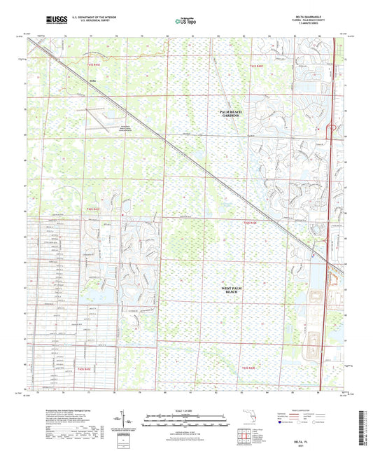 Delta Florida US Topo Map Image
