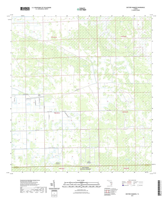 Doctors Hammock Florida US Topo Map Image