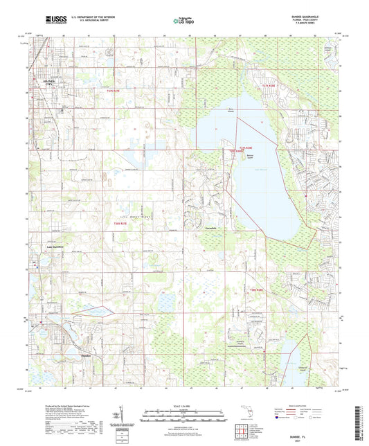 Dundee Florida US Topo Map Image