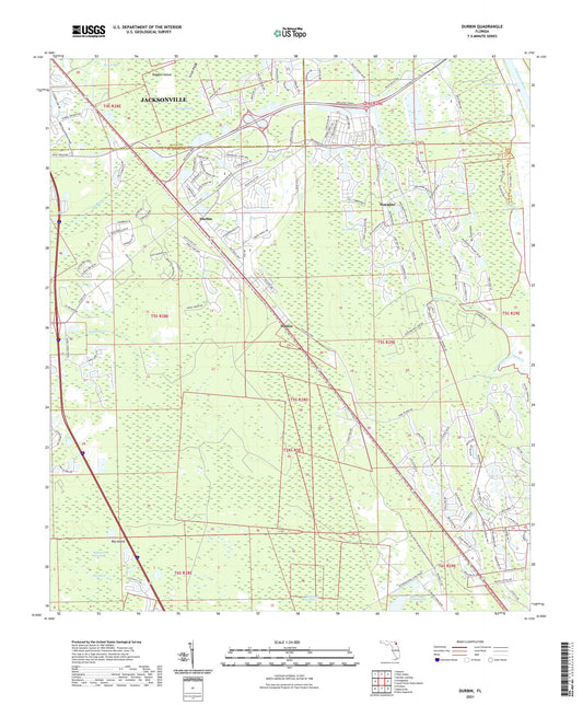 Durbin Florida US Topo Map Image