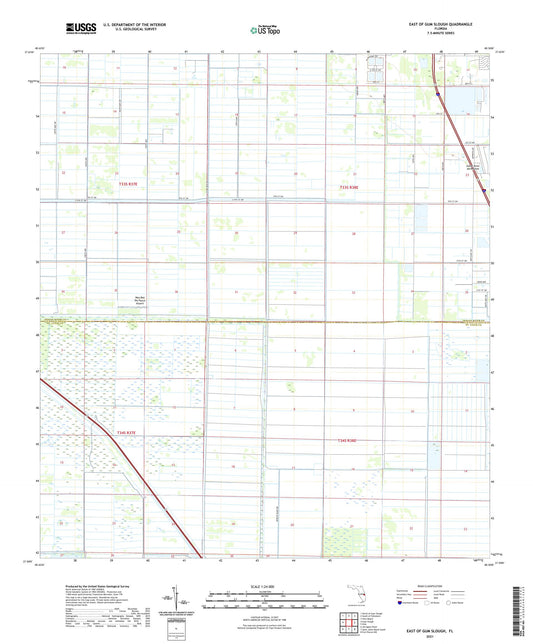 East of Gum Slough Florida US Topo Map Image