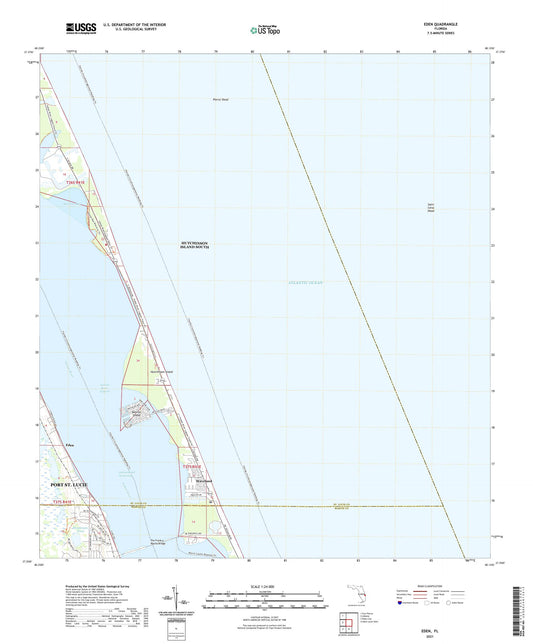 Eden Florida US Topo Map Image