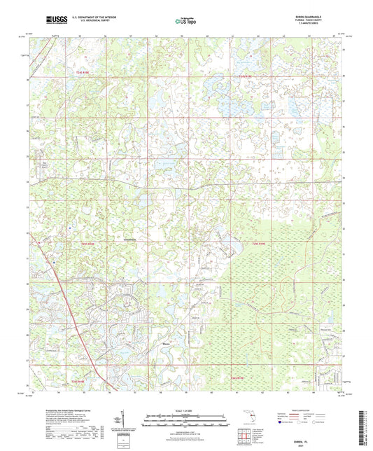 Ehren Florida US Topo Map Image