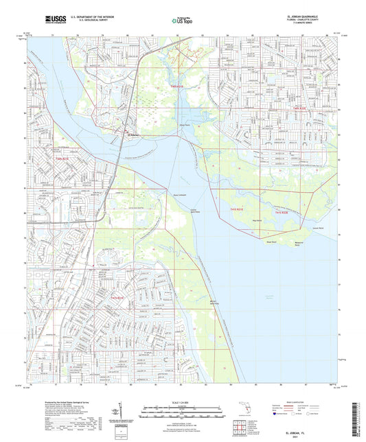 El Jobean Florida US Topo Map Image