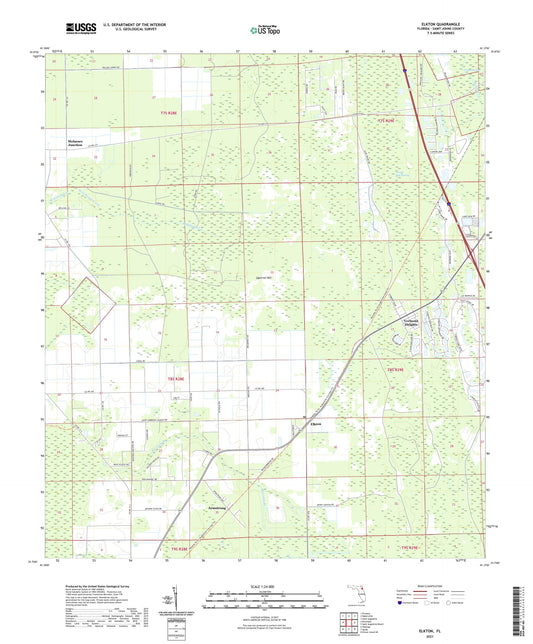 Elkton Florida US Topo Map Image