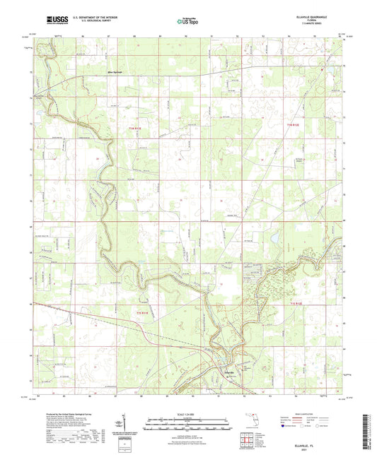 Ellaville Florida US Topo Map Image