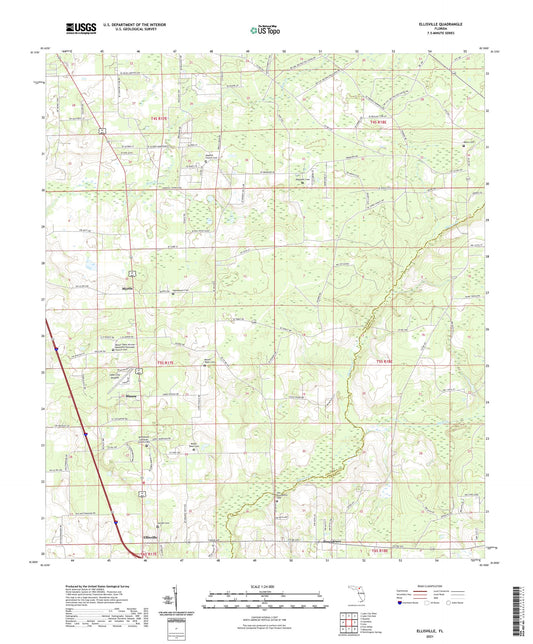 Ellisville Florida US Topo Map Image