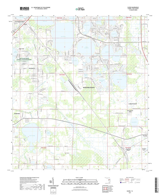 Eloise Florida US Topo Map Image