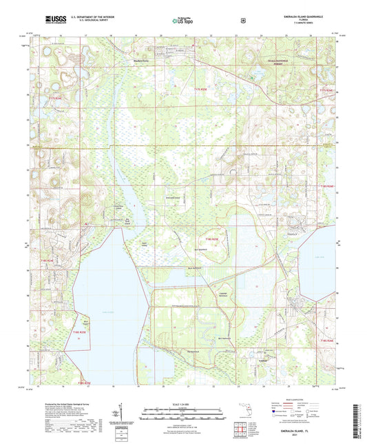 Emeralda Island Florida US Topo Map Image