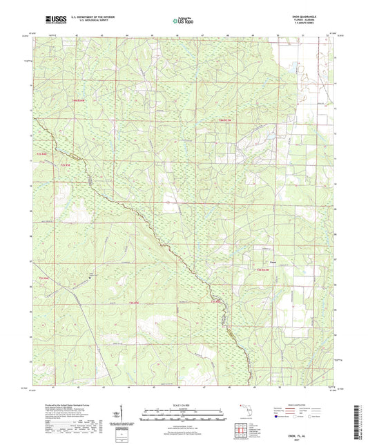 Enon Florida US Topo Map Image