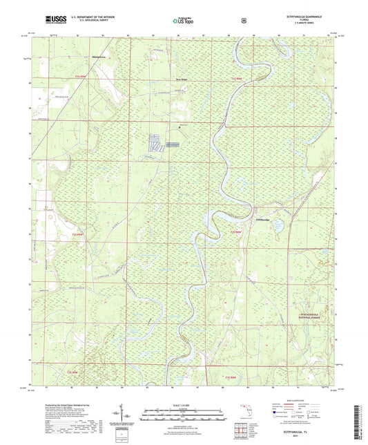 Estiffanulga Florida US Topo Map Image