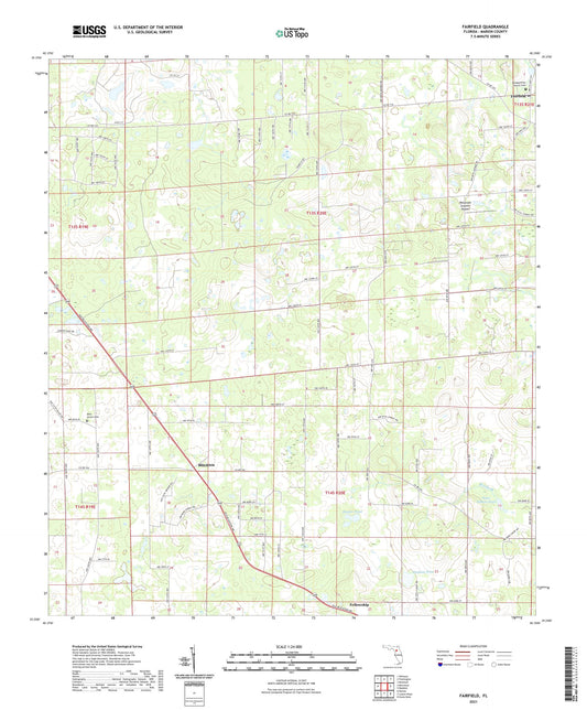 Fairfield Florida US Topo Map Image