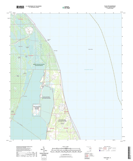 False Cape Florida US Topo Map Image