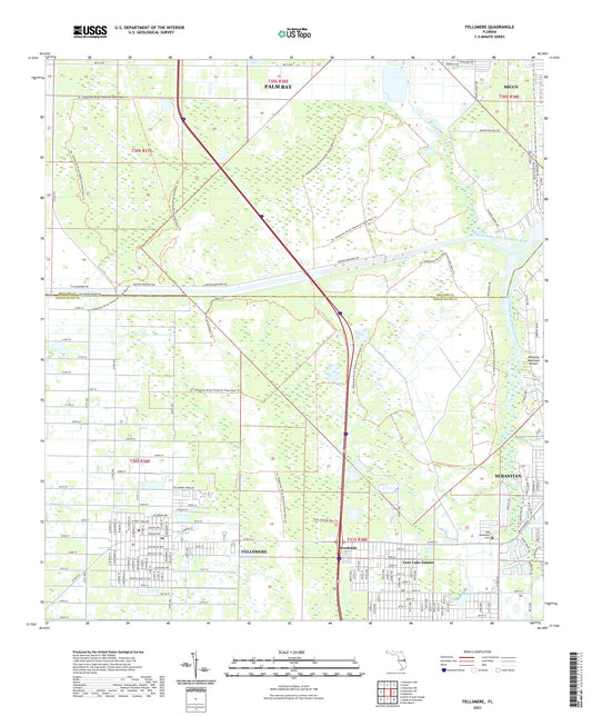 Fellsmere Florida US Topo Map Image