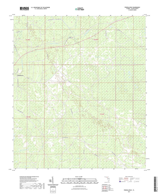 Fenholloway Florida US Topo Map Image
