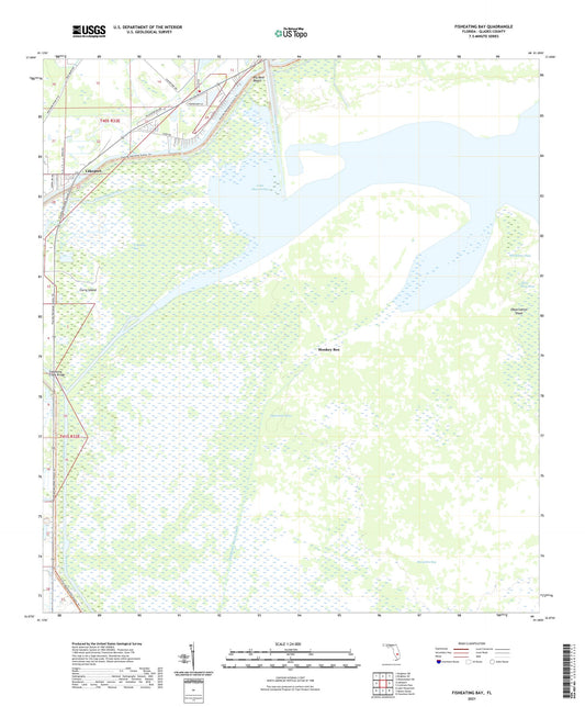 Fisheating Bay Florida US Topo Map Image