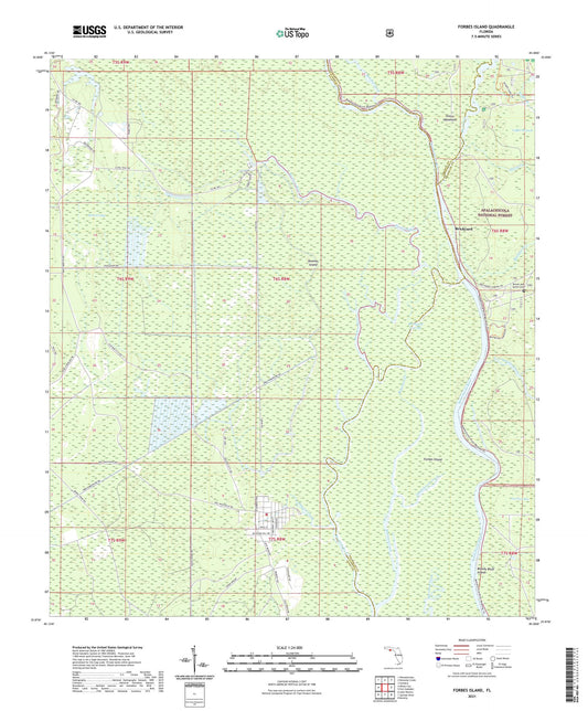 Forbes Island Florida US Topo Map Image