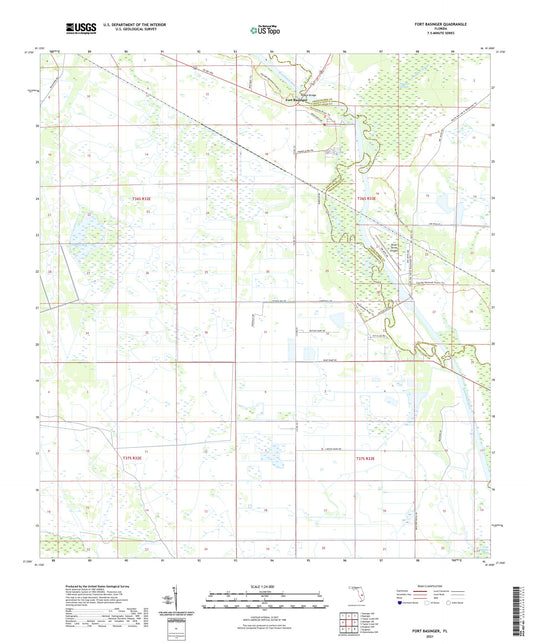 Fort Basinger Florida US Topo Map Image