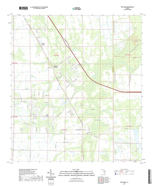 Fort Drum Florida US Topo Map Image