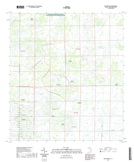 Fort Drum SW Florida US Topo Map Image