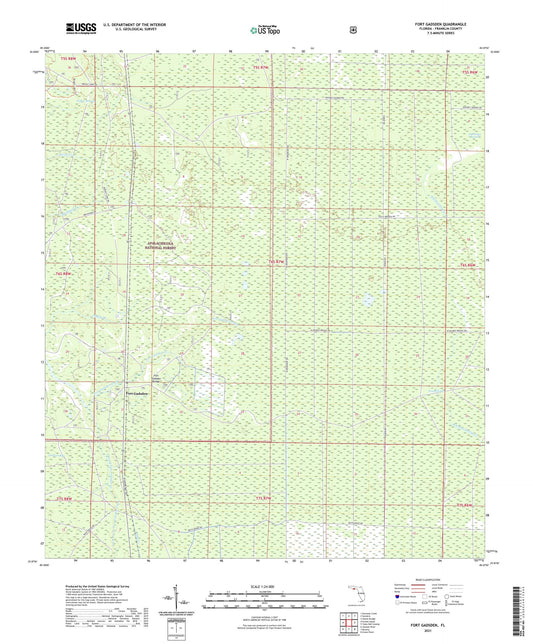 Fort Gadsden Florida US Topo Map Image