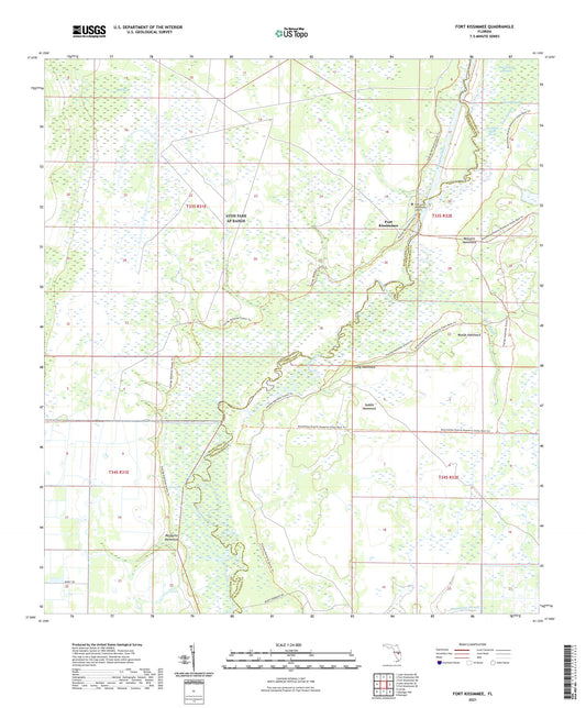 Fort Kissimmee Florida US Topo Map Image